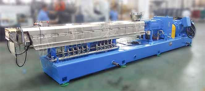 High Torque Dual Screw Extruder Grafting Material Compounder Machine
