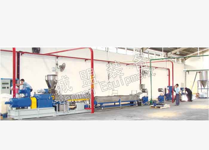 PE Communication Cable Extrusion Line Double Screw Electrical 110KW Power