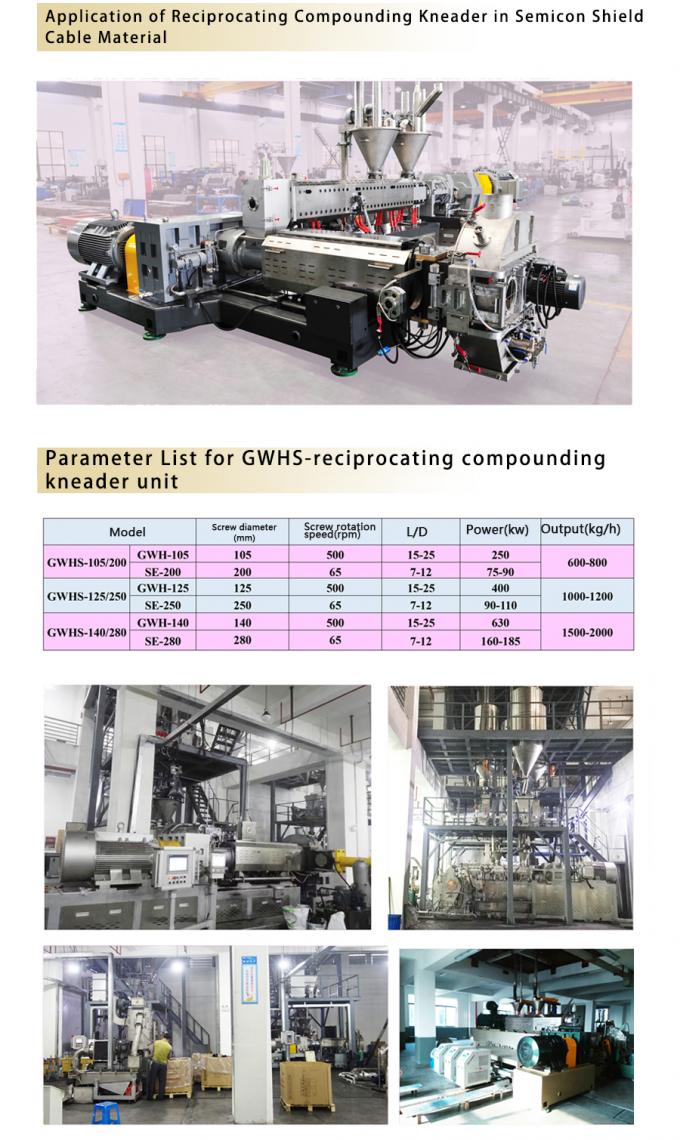 Semicon Shield Kneader Extruder Machine Single Screw Cable Extrusion Line