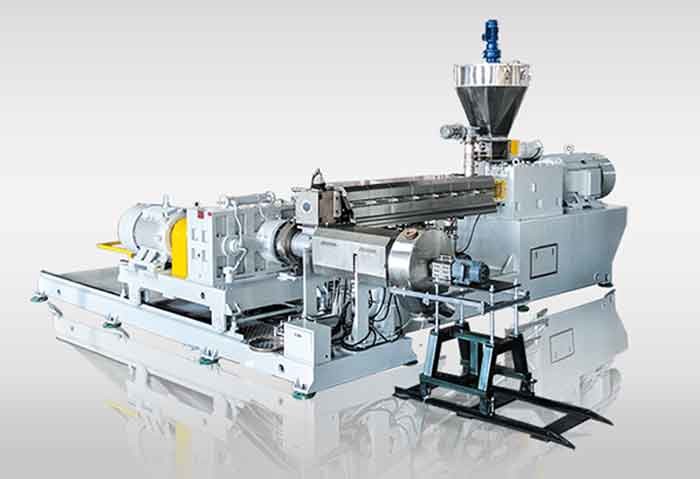 Rigid PVC Compounding Double Screw Extruder Machine Large Capacity